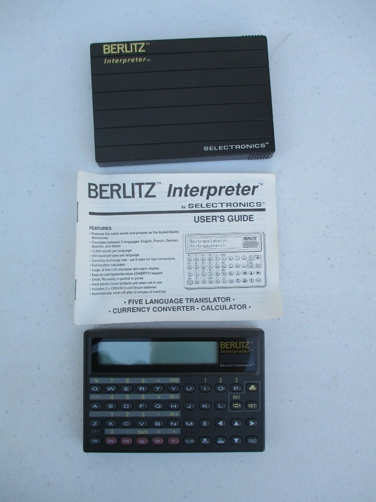 2 Berlitz Interpreter TR500 Translator Devices 5 Language & Franklin TES-100