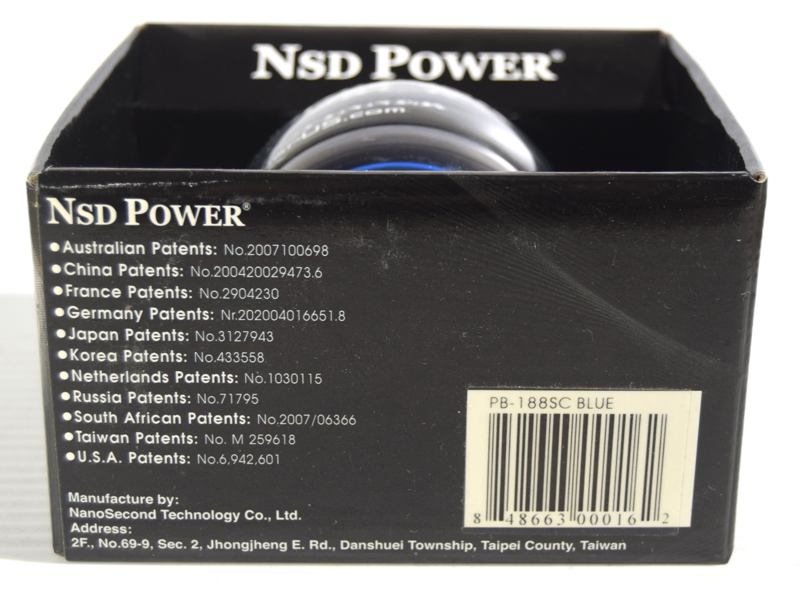 NanoSecond NSD POWER SPINNER PB-188SC Gyroscopic PowerBall & Digital LCD Counter