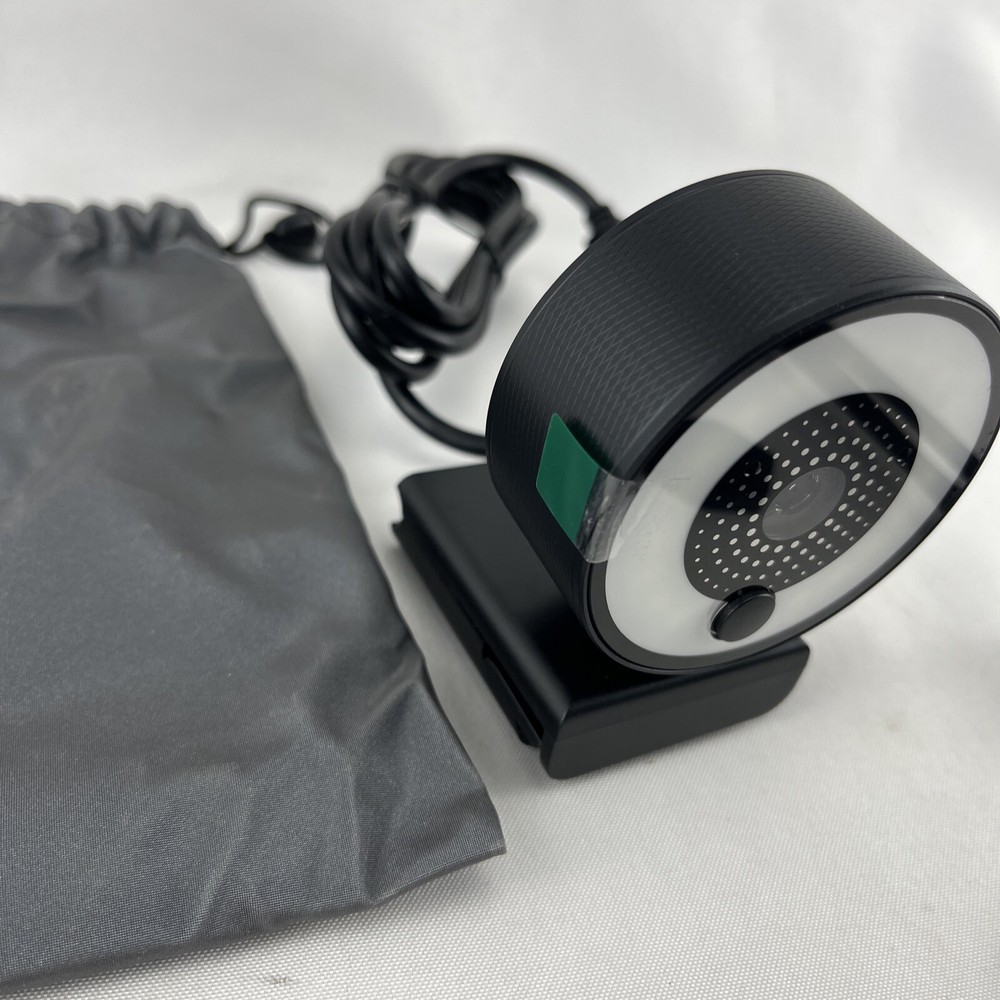 2K HD Webcam Built in Adjustable Ring Light and Microphone USB Widescreen