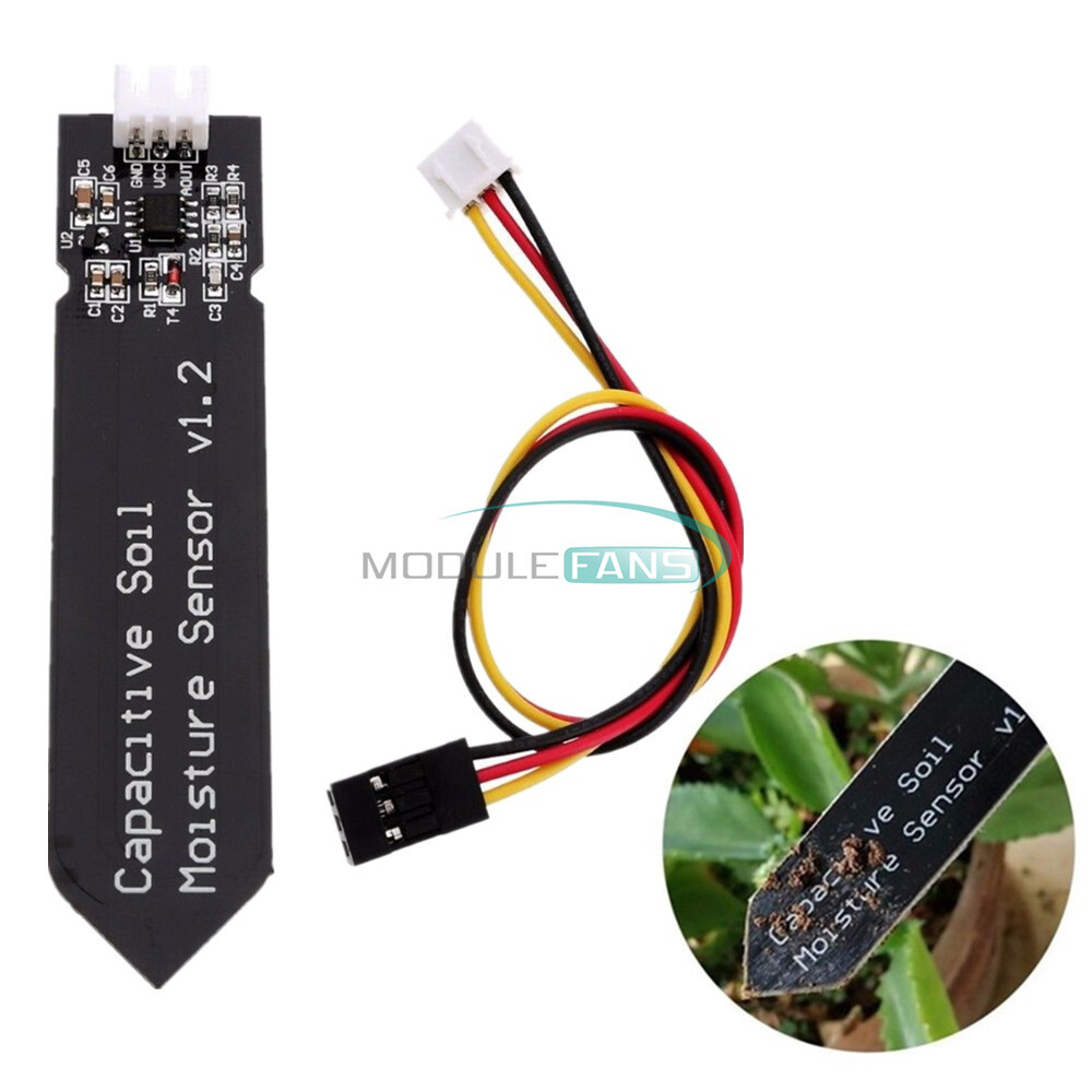 1/2/5/10PCS Capacitive Soil Moisture Sensor Corrosion Resistant Analog w/ Cable