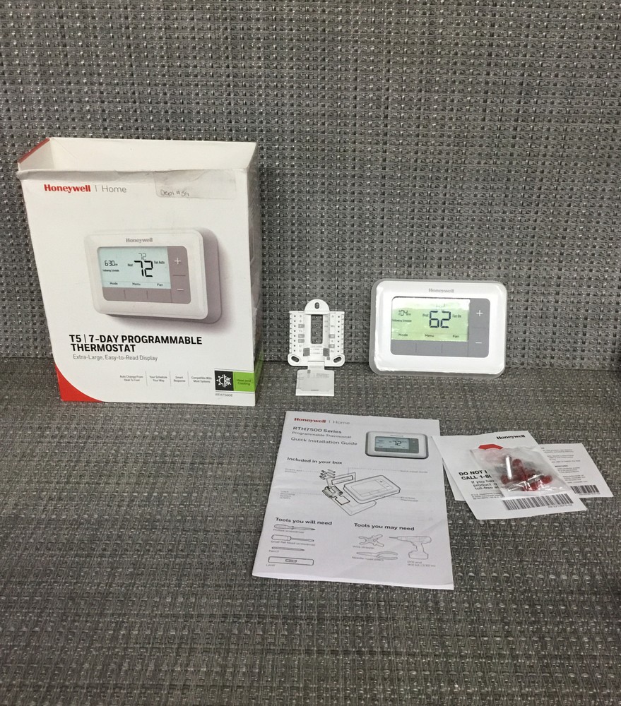 Honeywell T5 7 Day Programmable Smart Thermostat Large Display RTH7560E New Open