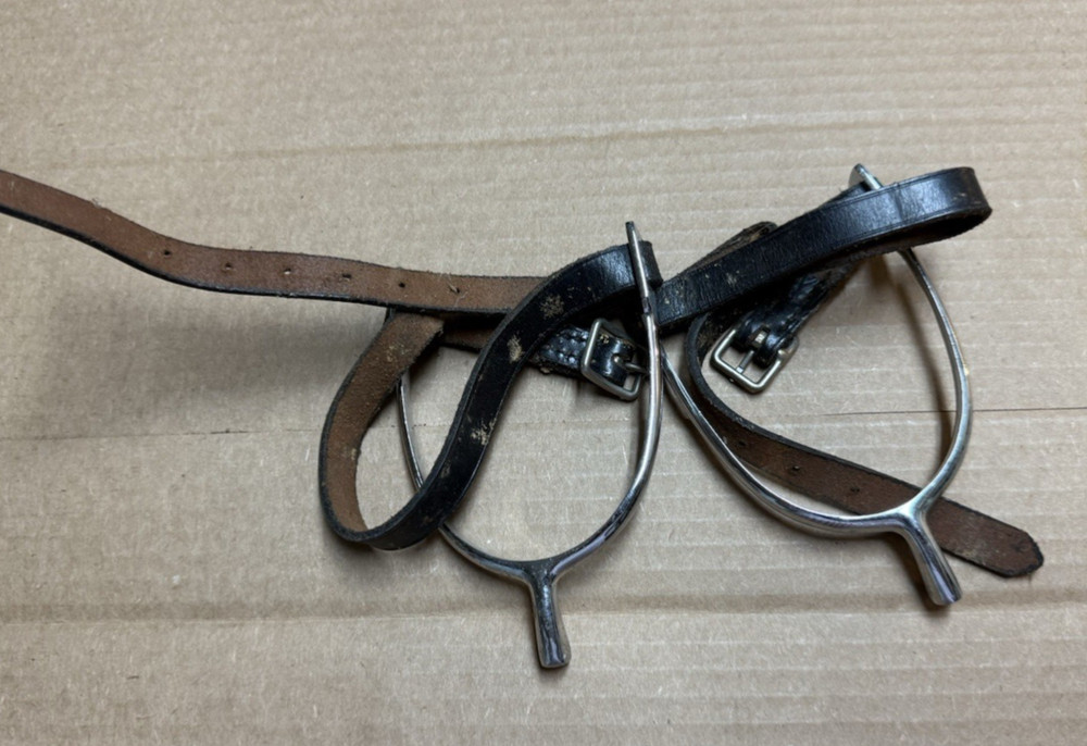 Equestrian Leather Spur Straps Vintage