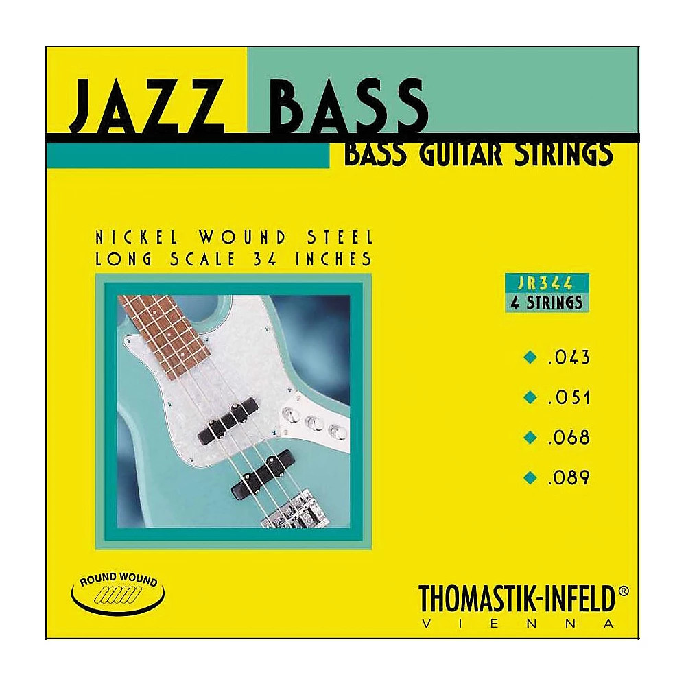 Thomastik JR344 Scale Roundwound 4-String Jazz Bass Strings