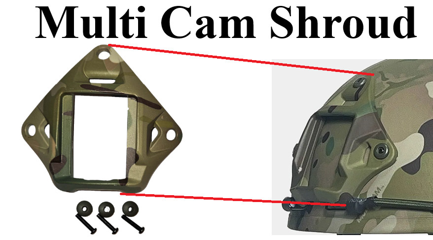 Helmet Mounting Bracket for Night Vision Devices Shroud -Multicam