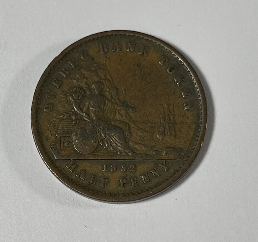 Canada 1852 Quebec 1/2C (#2352) XF nice problem free