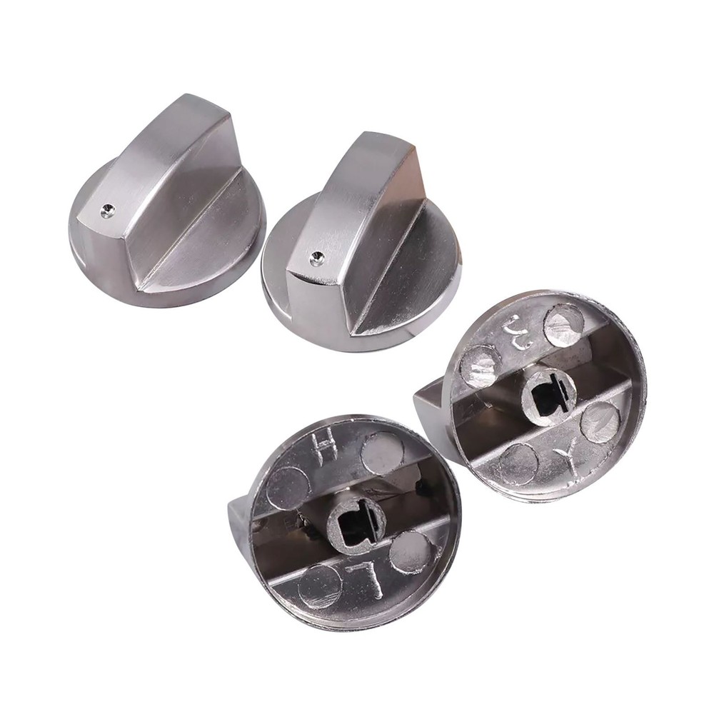 New 6pcs Universal Gas Stove Knobs Cooker Oven Kitchen Control Metal Replace