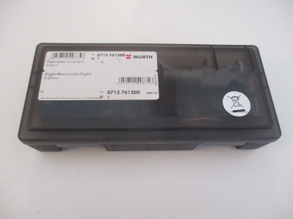 WURTH DIGITAL MICROMETER. 0715761200