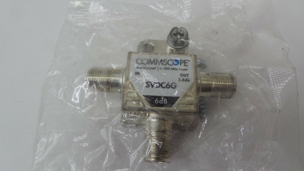 COMMSCOPE SV-DC-6G T-Type Directional Coupler, DC coupler 2-way splitter Xfinity