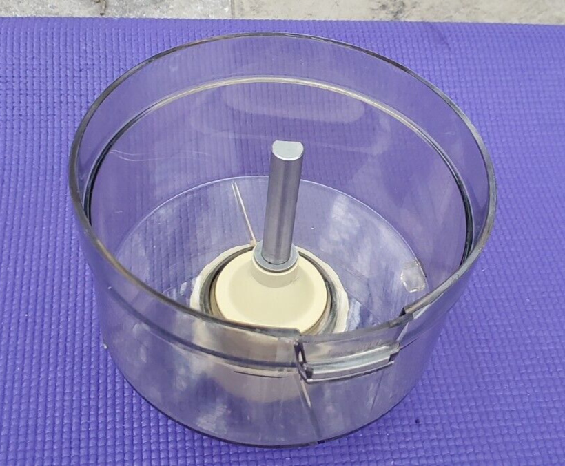 OEM General Electric Food Processor Work Bowl D1FP1 D1FP2 Amber W/Stem & ring