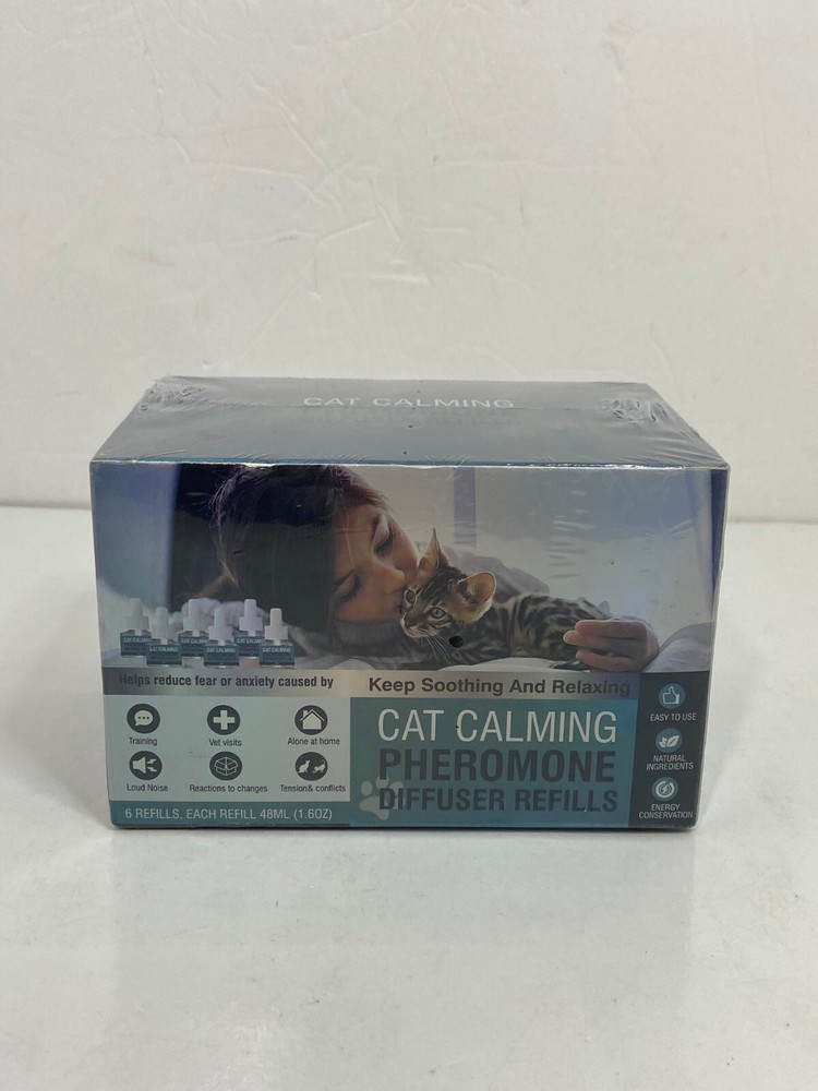 Weallin Cat Calming Diffuser Refills Pheromones 6 Mo Supply New Sealed 6 Pack