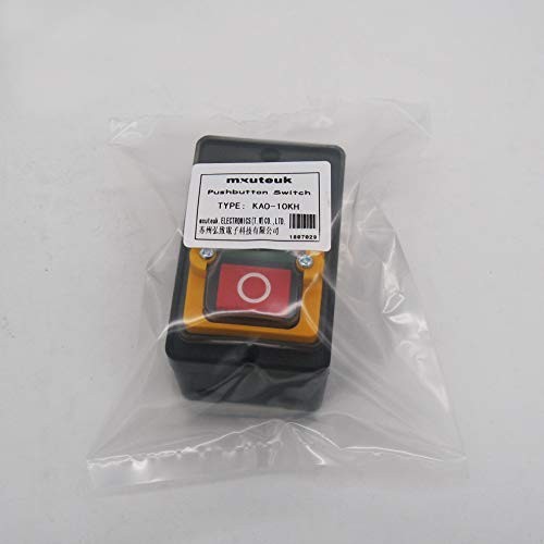 Waterproof Push Button Switch Motor On Off Switch Start Stop Switch Self Lock...