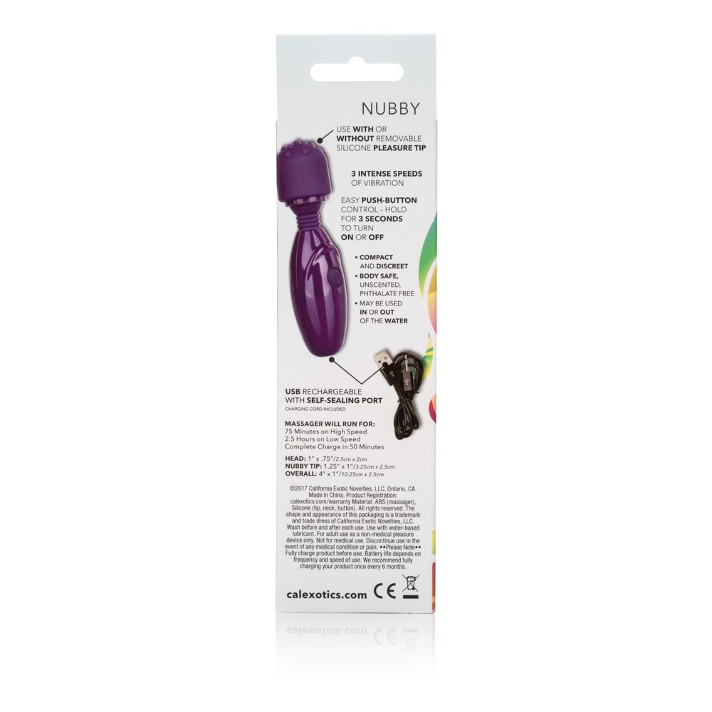 Calexotics Tiny Teasers Nubby Bullet Vibrator Usb Rechargeable
