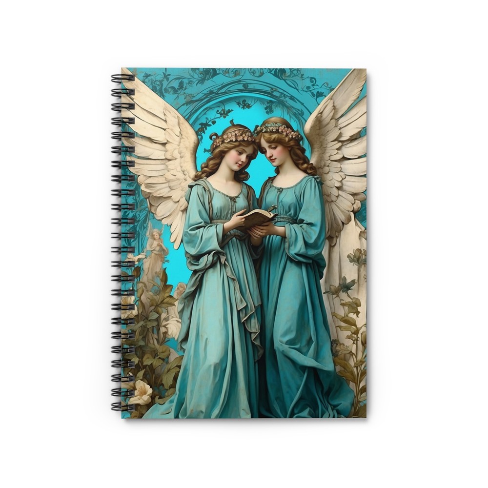 Spiral Notebook - Ruled Line Angels
