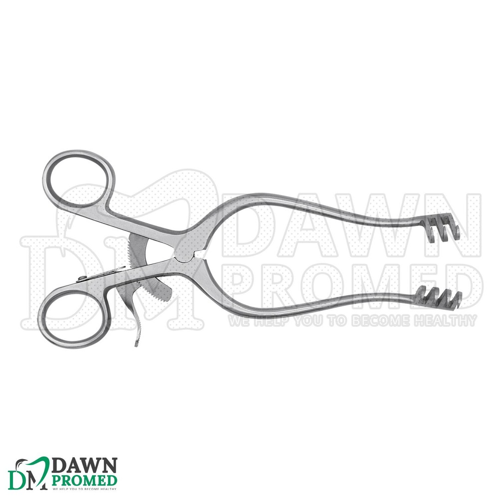 Weitlaner Retractor 9.5" 3x4 Prong Sharp Surgical Veterinary Instrument German G