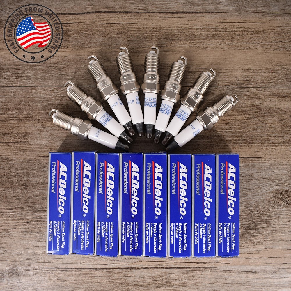 8PCS Genuine OEM 41-110 Iridium Spark Plugs 12621258 For Chevy 4.8L 5.3L 6.0 NEW