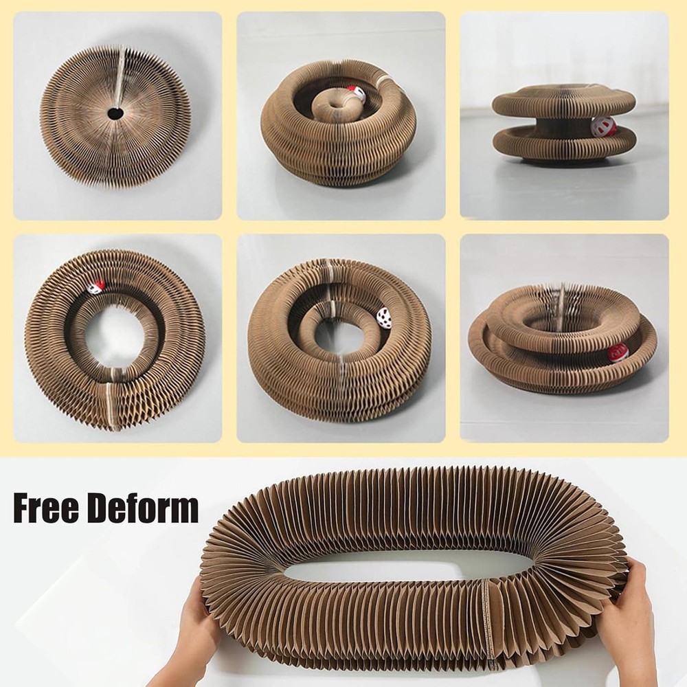 Cat Scratching Board Round Cat Corrugated Circular Interactive Cat Typical