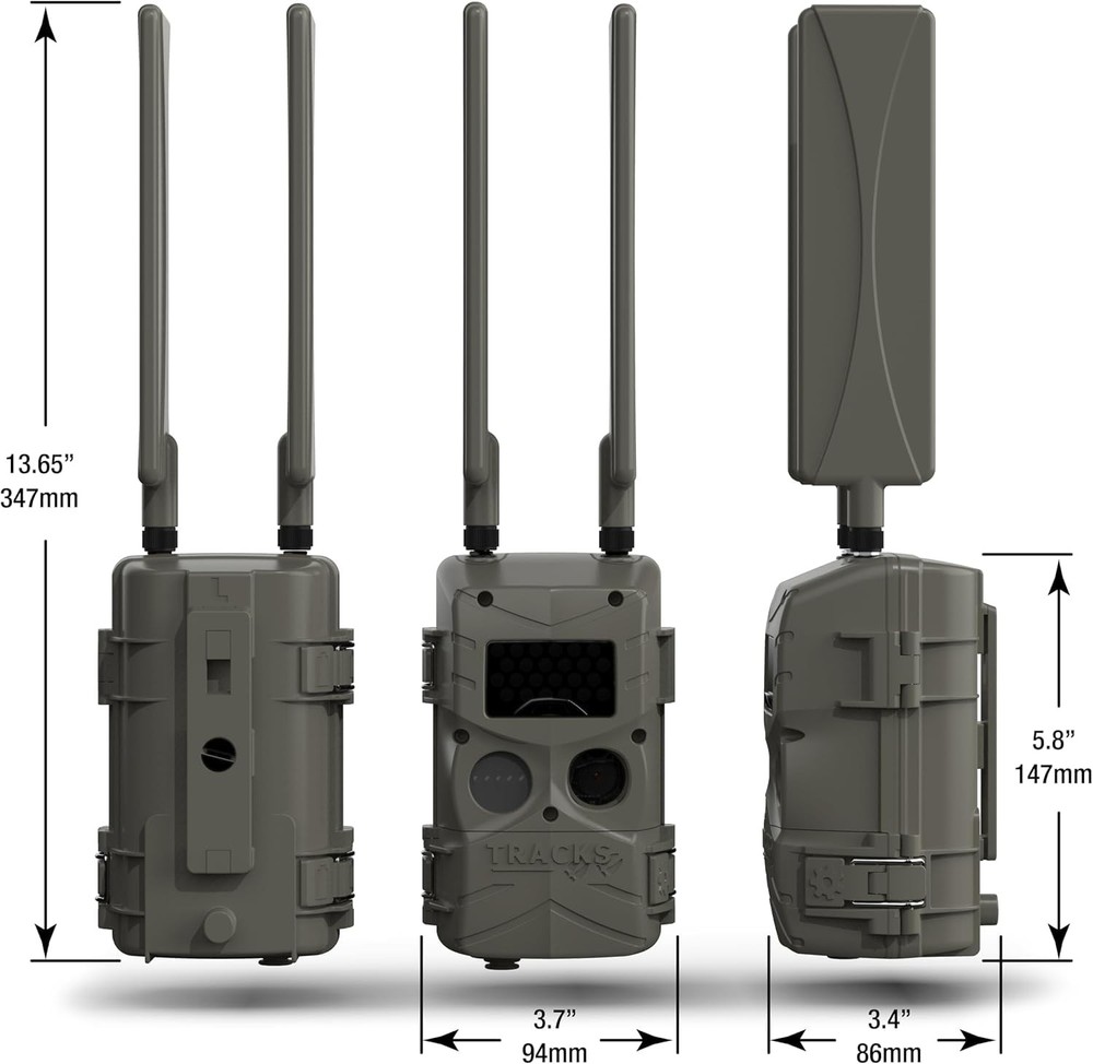 Cuddeback Tracks LTE Cellular Trail Camera with Remote Access & App Brown