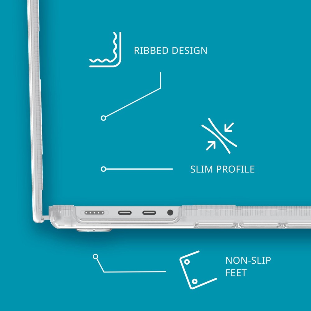 Tech21 Evo Hardshell for MacBook Pro 14" (2021-2023) - Clear