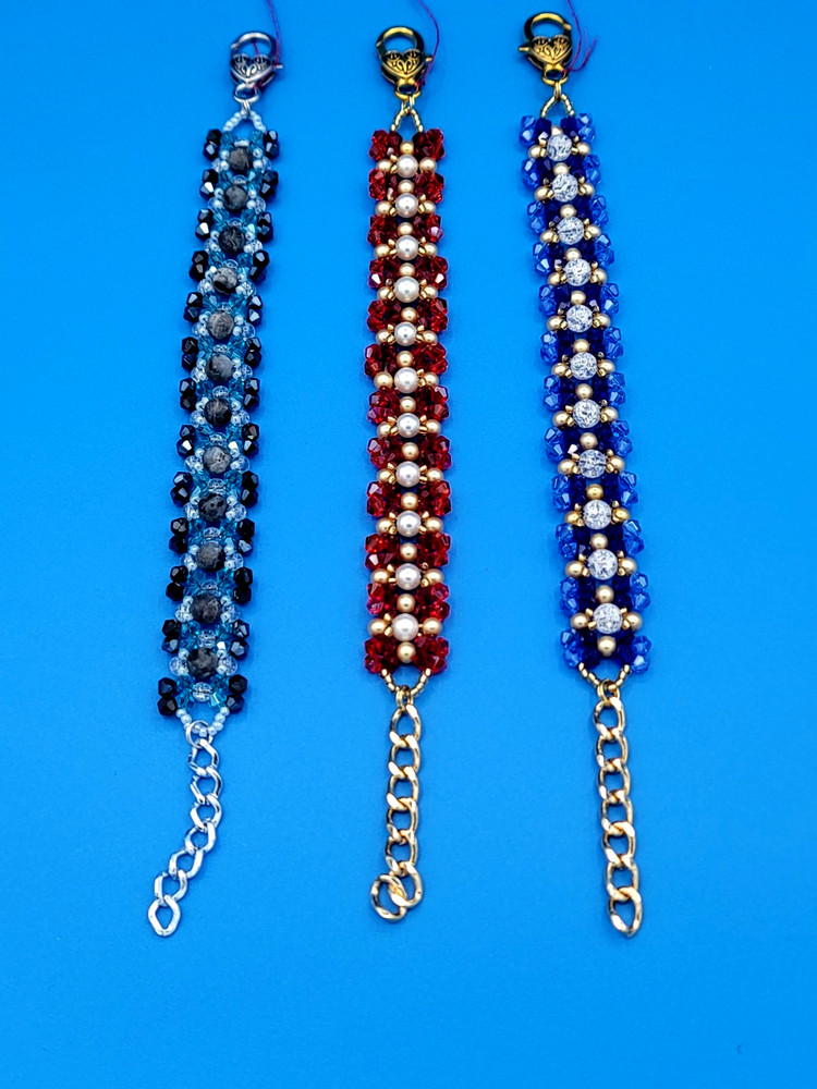 Handcrafted Beaded Ladder Bracelet