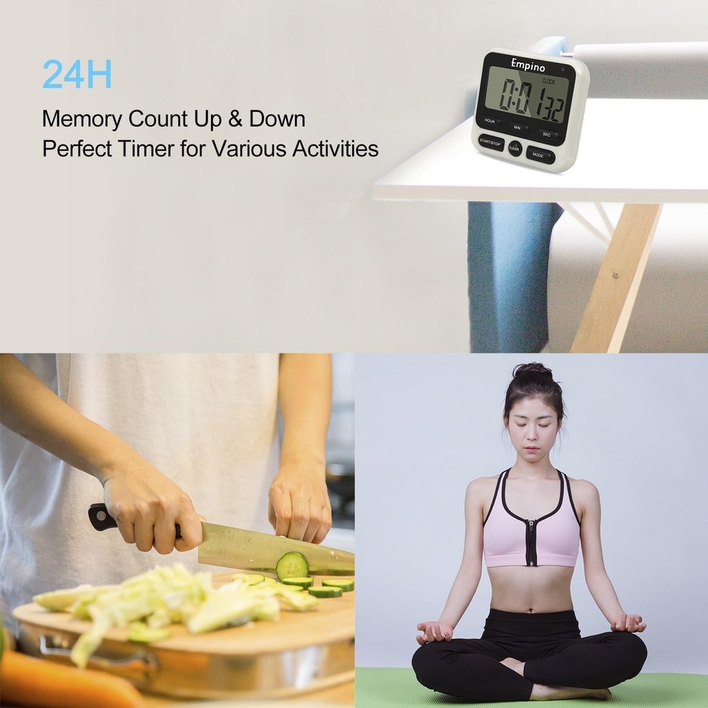 Upgraded Digital Timer for Cooking and Baking with Simple Operation Features