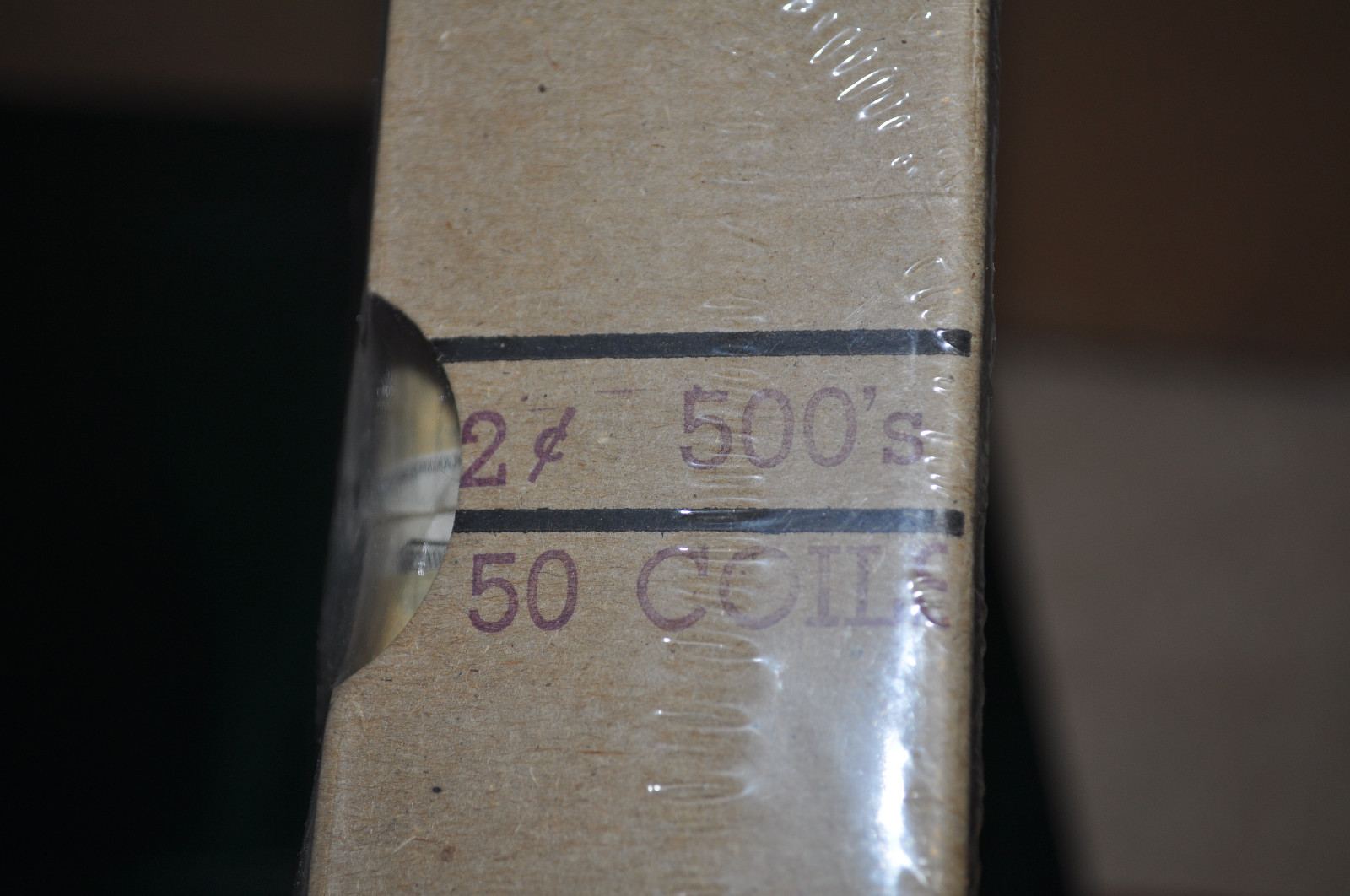 UNOPENED Full Coil of 500 2c Scott #1897A Locomotive ,1st Transportation Series