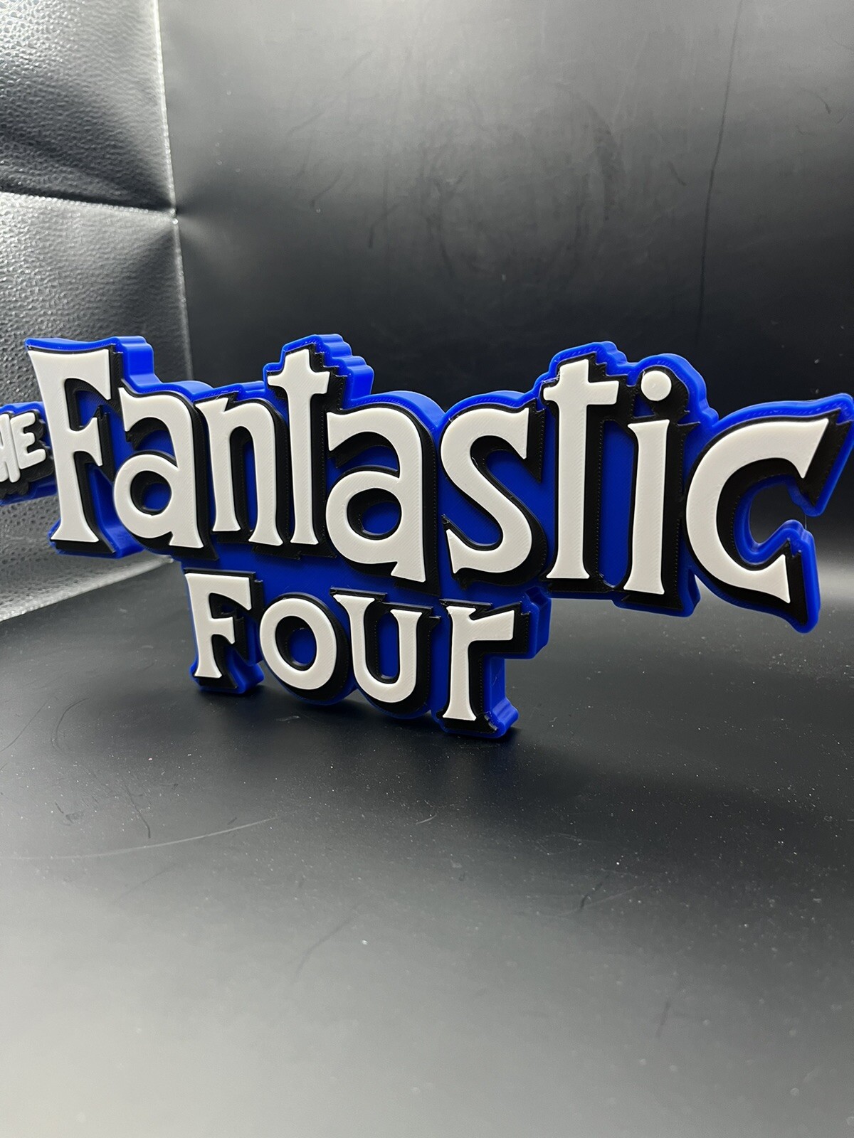 Fantastic Four Logo Sign Display | 3D Wall Desk Shelf Art
