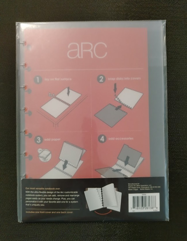 ARC Poly Cover Set 50052 Customizable Notebook System Staples Transparent Covers
