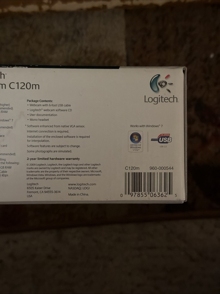 Logitech Webcam C120m - Brand New Sealed Fast Ship