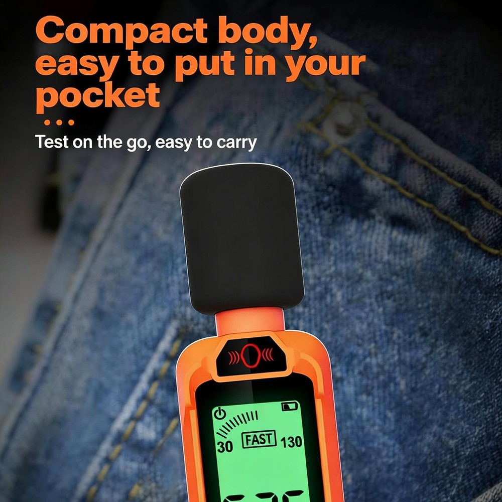 Handheld Digital Sound Level Meter Decibel Meter 30-130dB Range
