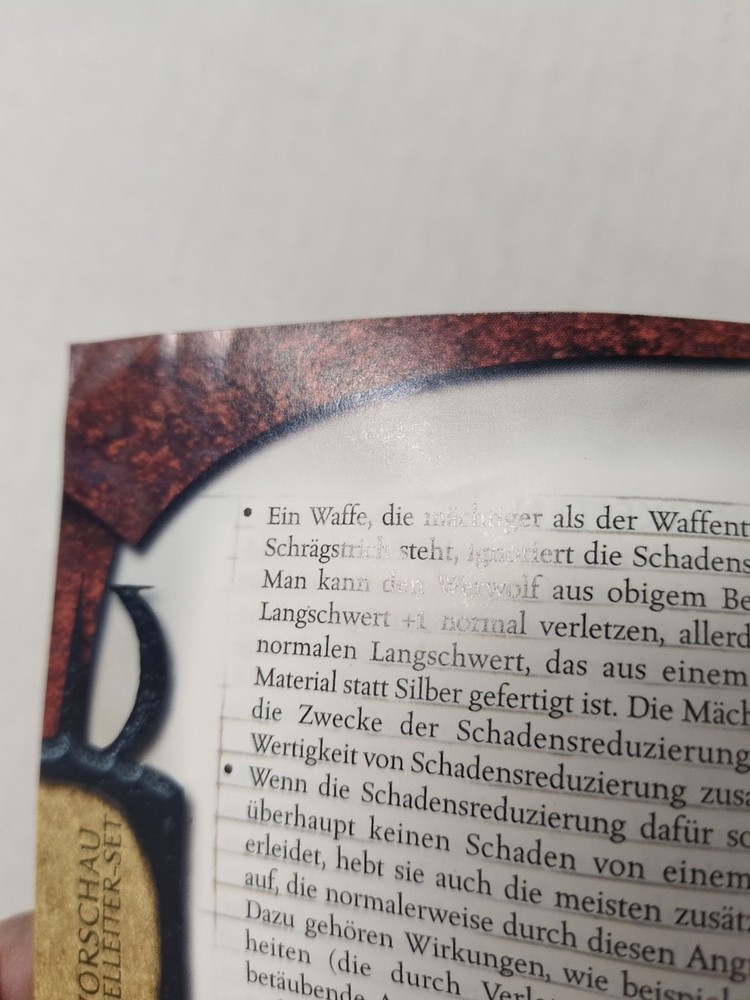 German Dungeons And Dragons Preview DM Sheet