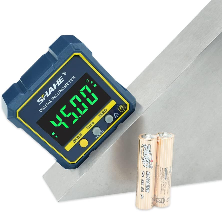 Digital Angle Gauge Magnetic Protractor Inclinometer Level Angle Finder Angle...