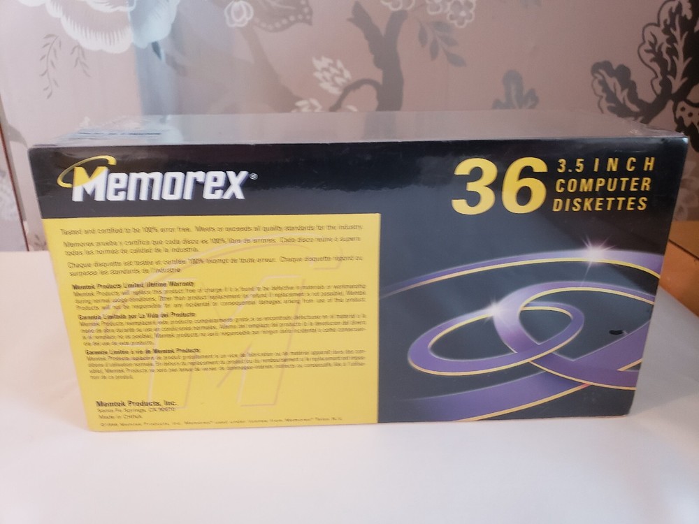 36 Memorex Mac Formatted 3.5" Computer Diskettes HD New & Sealed