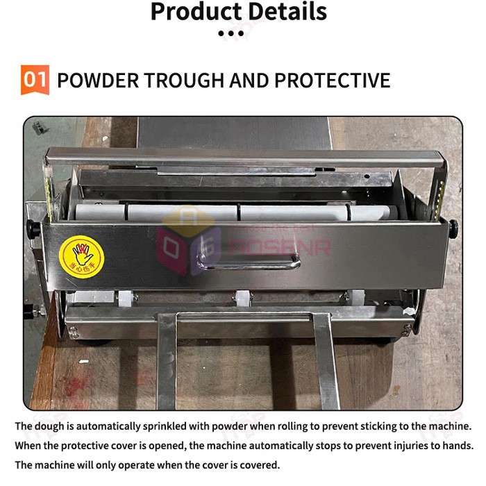 Hand-cranked Foldable Dough Sheeter Pastry Sheeter Puff Pastry Machine