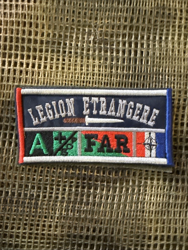 French Foreign Legion Legion Etrangere FAR Patch Color Background