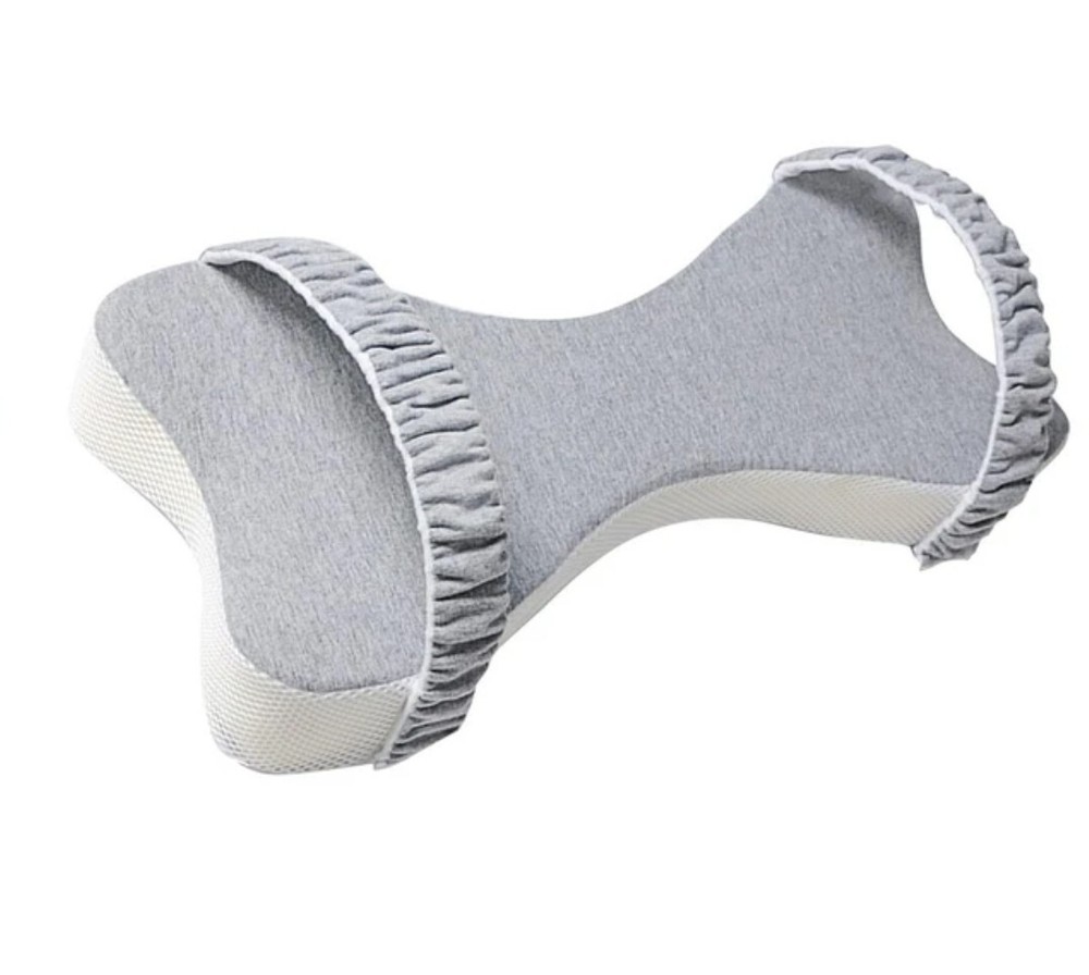 Memory foam Knee Pillows for Side Sleepers - Leg Pillow Foldable Sciatic * Grey*