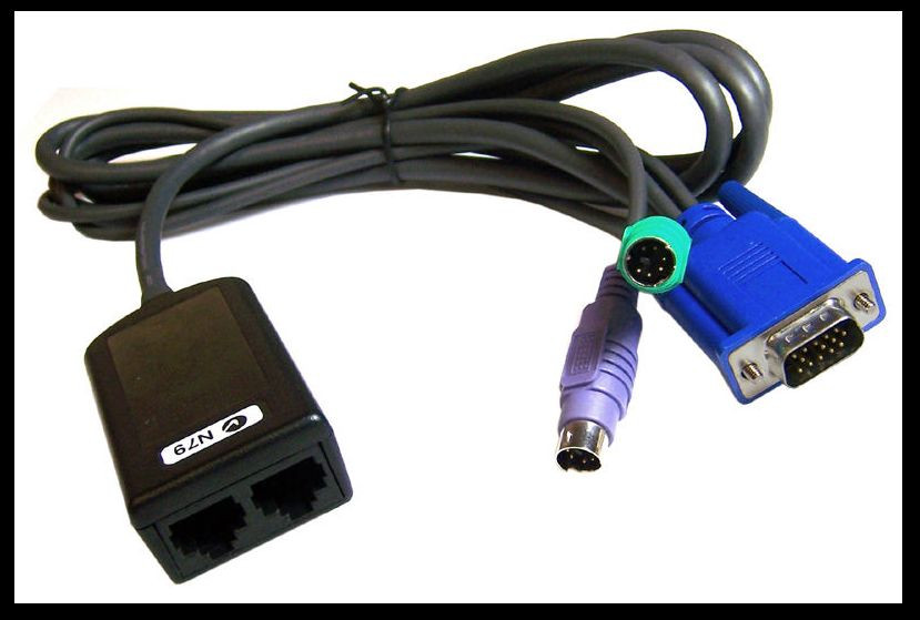 new !  IBM 1.5m KVM Conversion Cable PS/2 32P1649