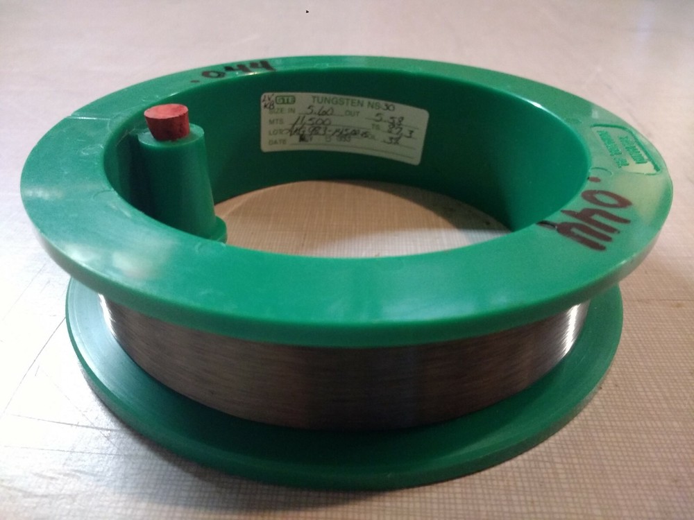 Tungsten wire, .044mm, ~11500m