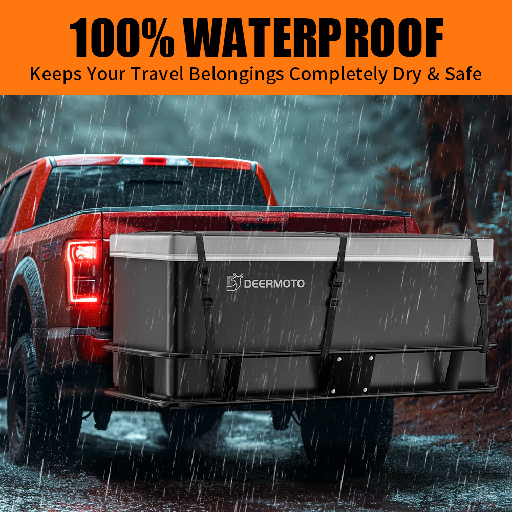 DEERMOTO Hitch Mount Luggage Cargo Carrier Bag Storage Waterproof 19 Cubic Feet