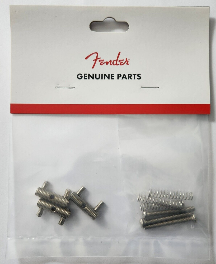Fender Guitar 62 Tele telecaster Threaded Bridge Saddle Set 0056038049