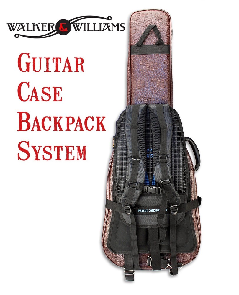 Walker & Williams CS-2 Case Saddle Guitar Case Backpack System Padded Straps