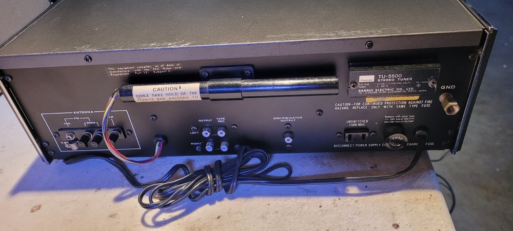Sansui TU-5500 Stereo Tuner - WORKS!