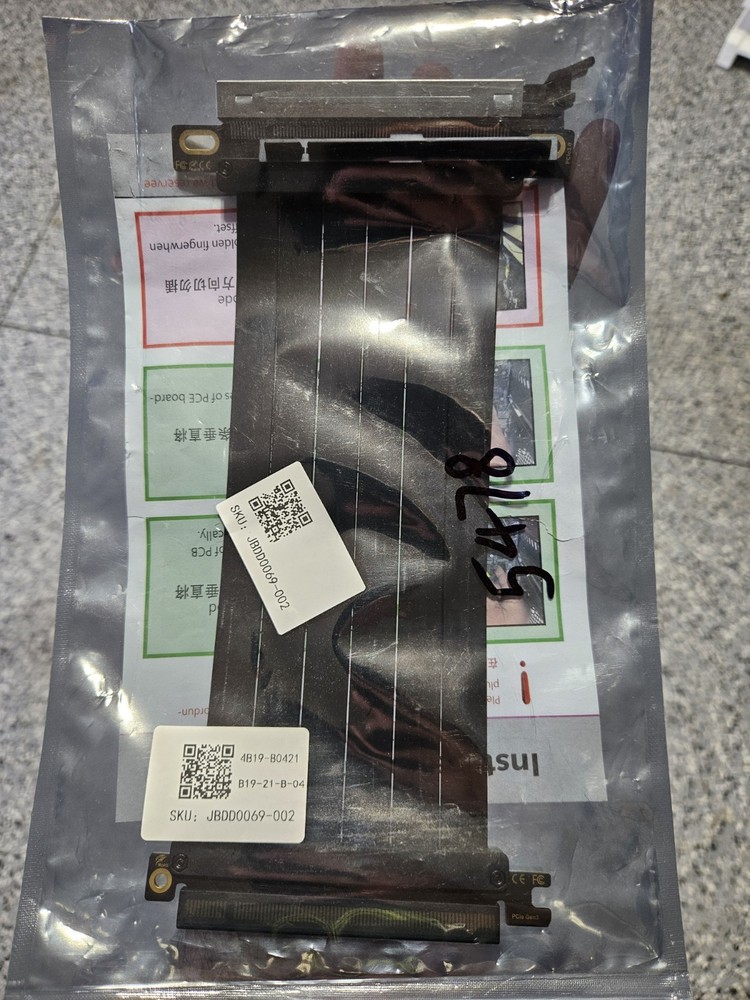 GPU PCI-E 3.0 180° Riser Card Extension Cable Flexible X16