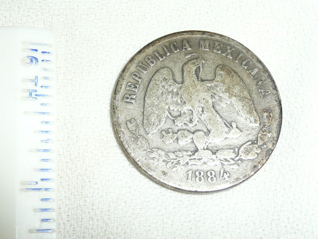 1884 Mexico 50 Centavos - Silver