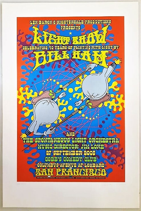 Dennis Loren 2005 Bill Ham Psychedelic Light Show S/N 84/333 Silkscreen Poster