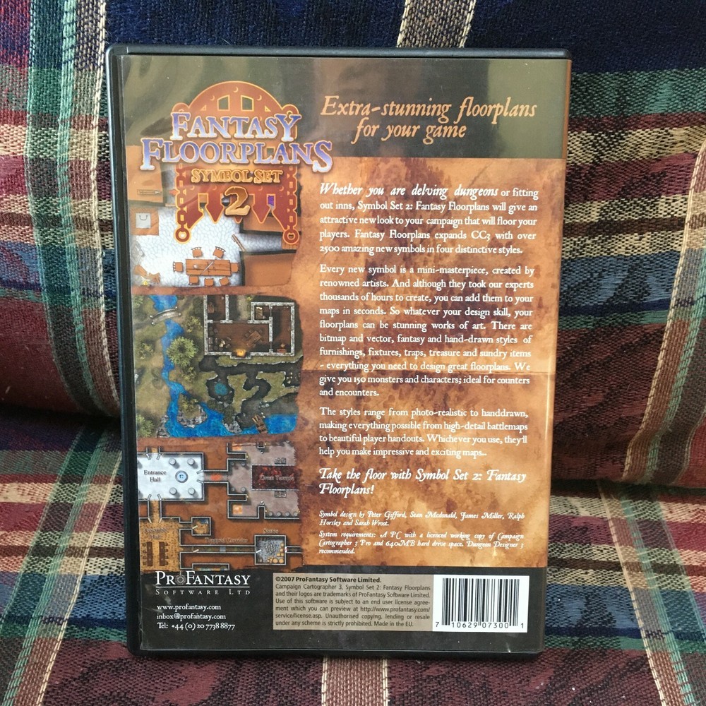 Pro Fantasy Software Fantasy Floorplans: Symbol Set 2 Fantasy Mapmaking Software