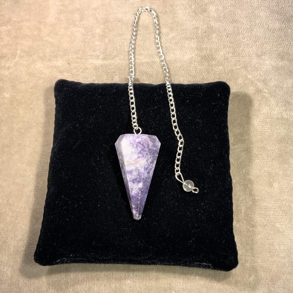 Lepidolite Gemstone Pendulum / Pendant #3