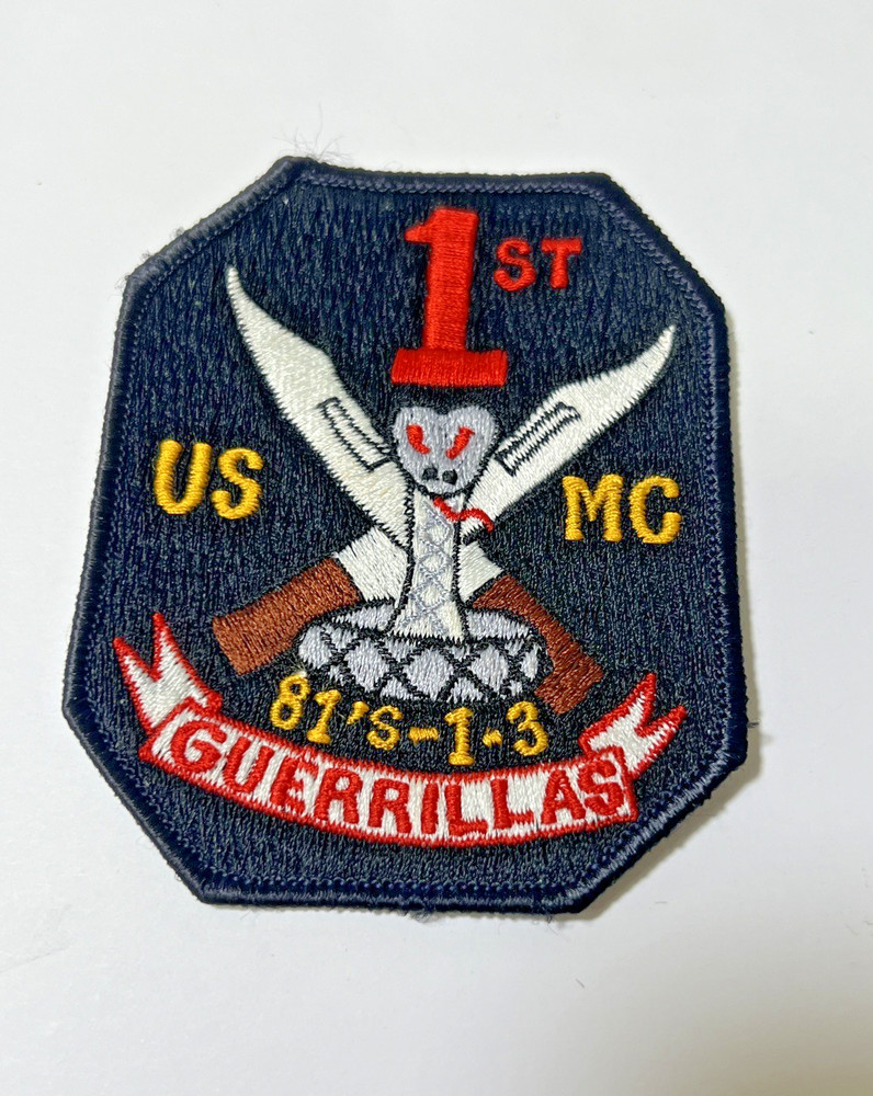 USMC Marine patch: Mortar Platoon Weapons Co 1st Bn 3rd Marines 4"