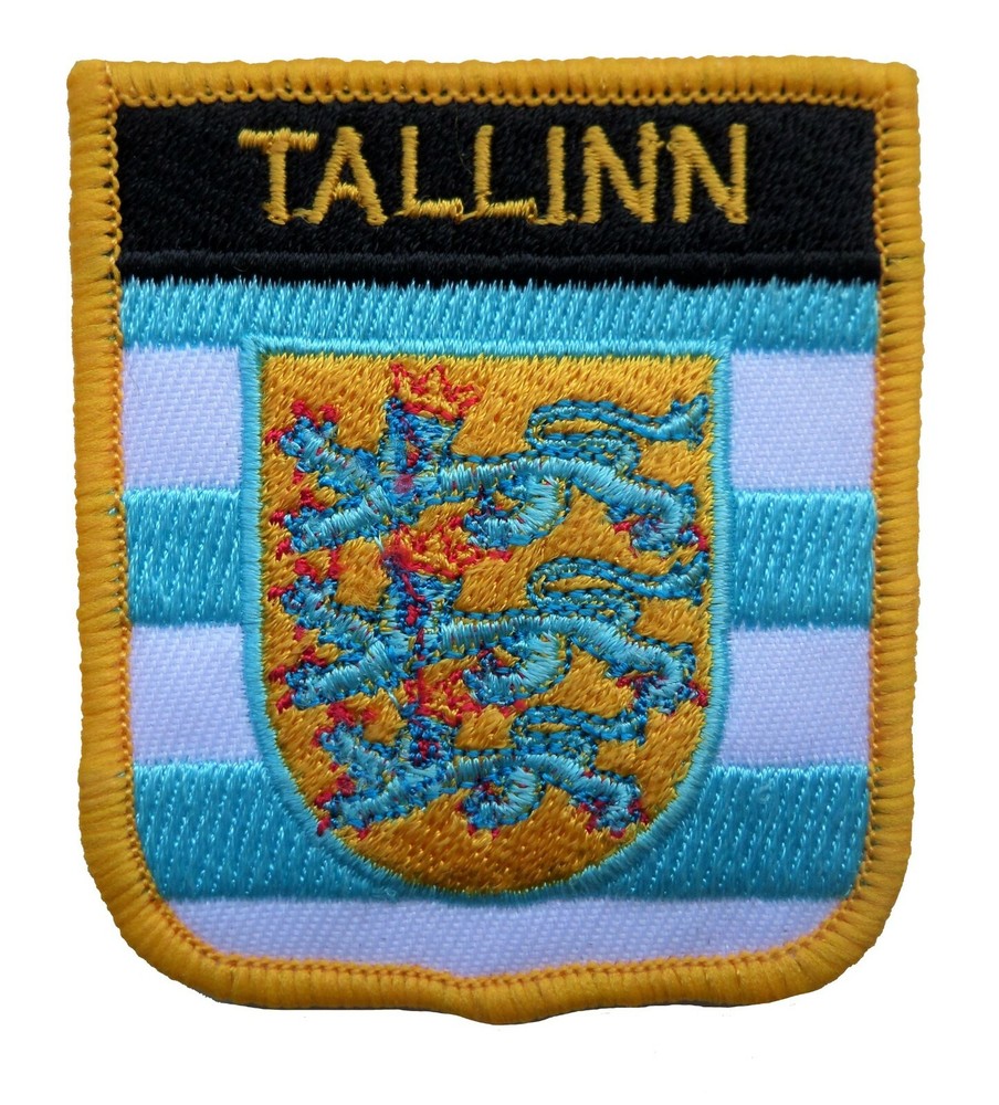 Tallinn Estonia Shield Embroidered Patch