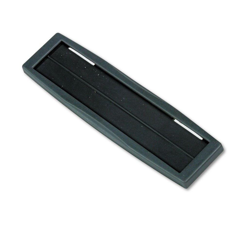 Fellowes® Plastic Partition Additions Nameplate, 9 x 2 1/2, Graphite