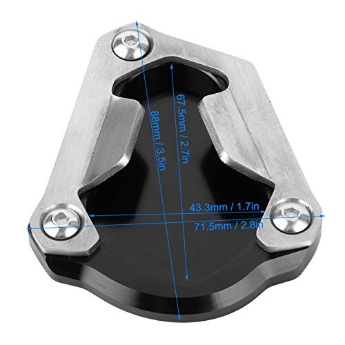 Motorcycle Kickstand Pad, Footside Enlarge Plate Support Accessory Compatible